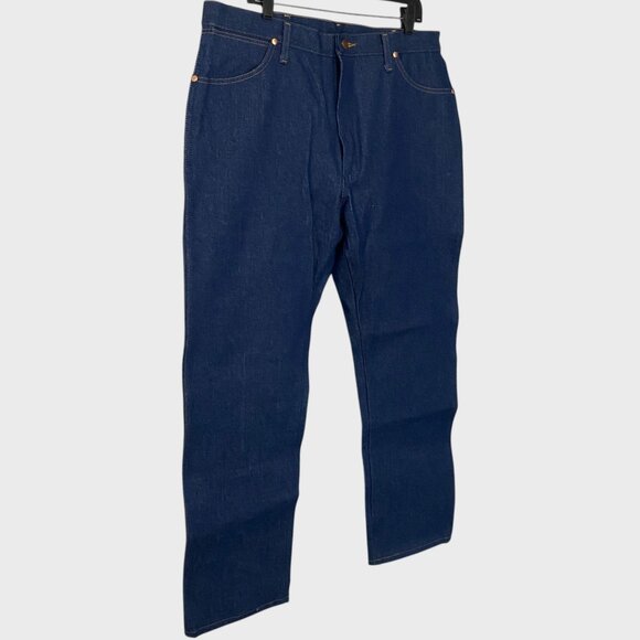 Wrangler Cowboy Cut Denim Jeans Blue Men's Size 38X32 Original Fit Pro Rodeo New - Picture 3 of 12